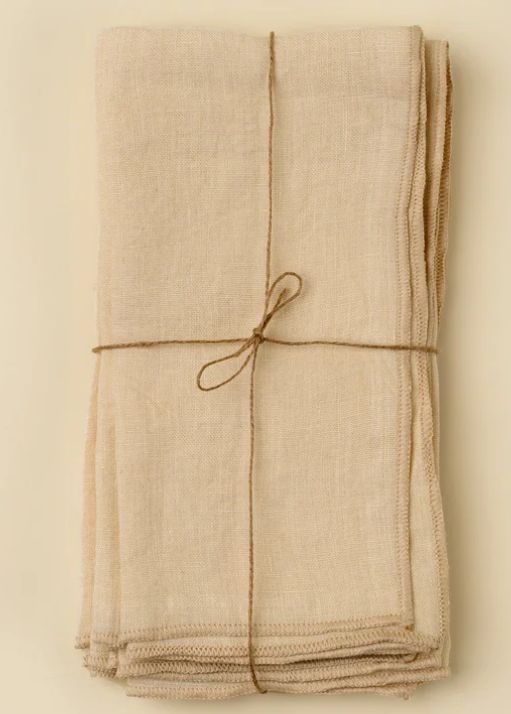 Stonewashed Linen Napkin | Cream