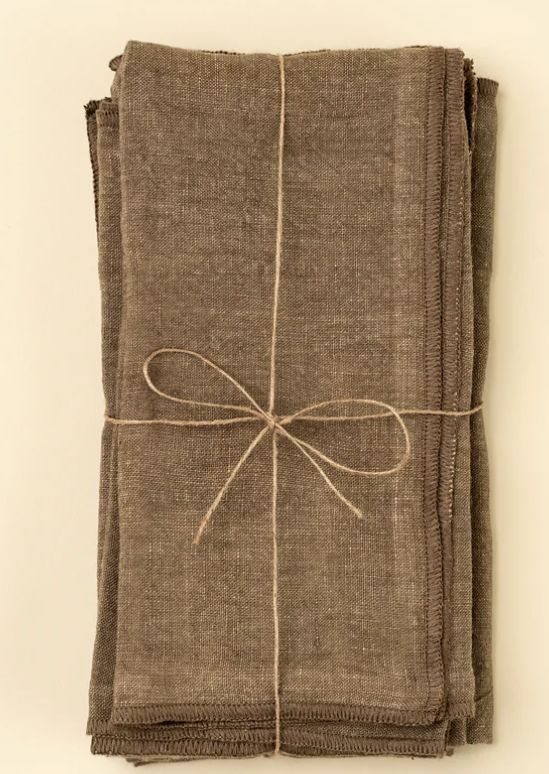 Stonewashed Linen Napkin | Mink