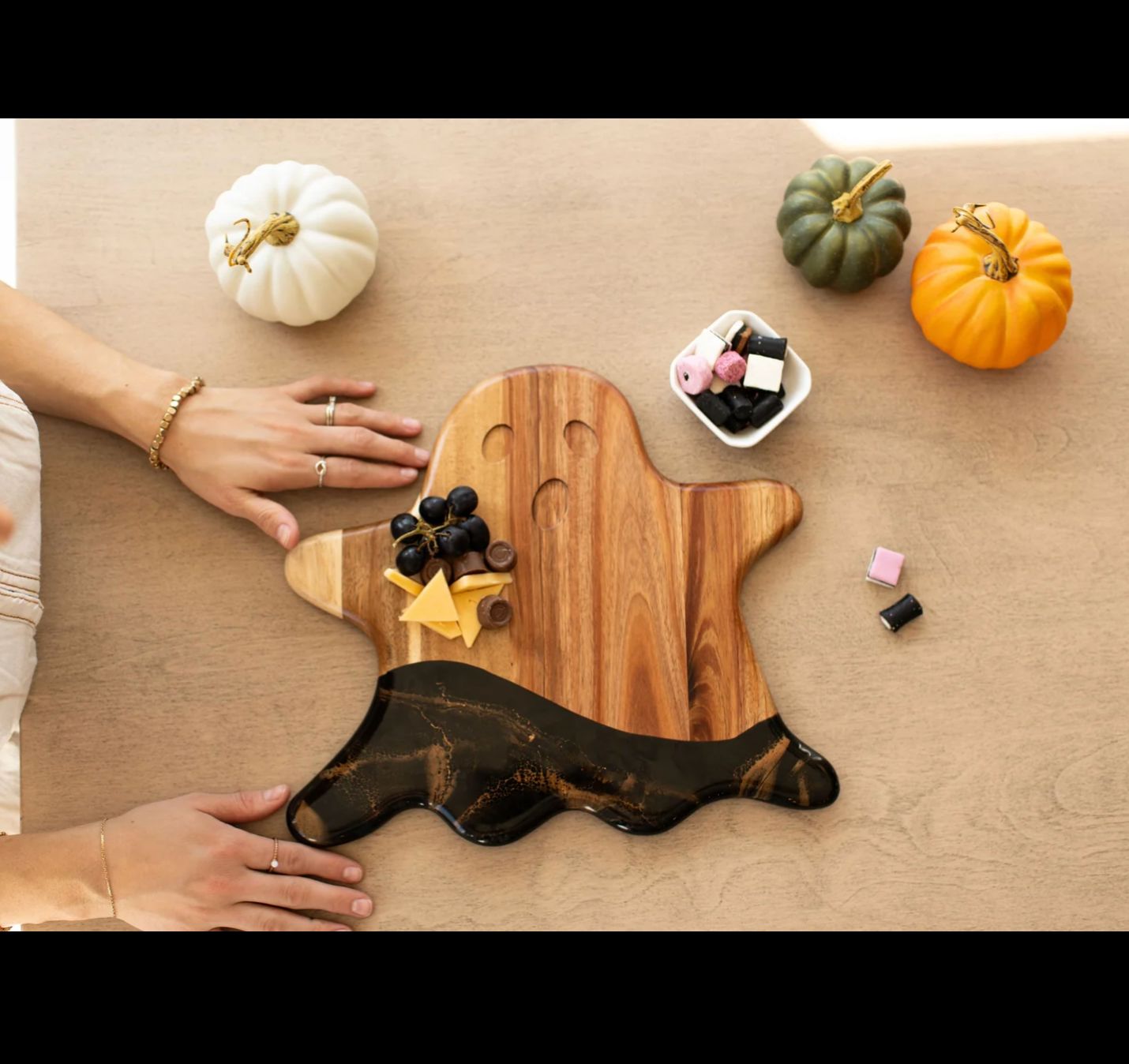 Ghost Charcuterie Board | Black Ember