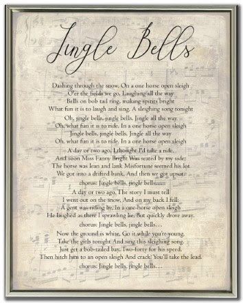 Jingle Bells w Frame | 22x28