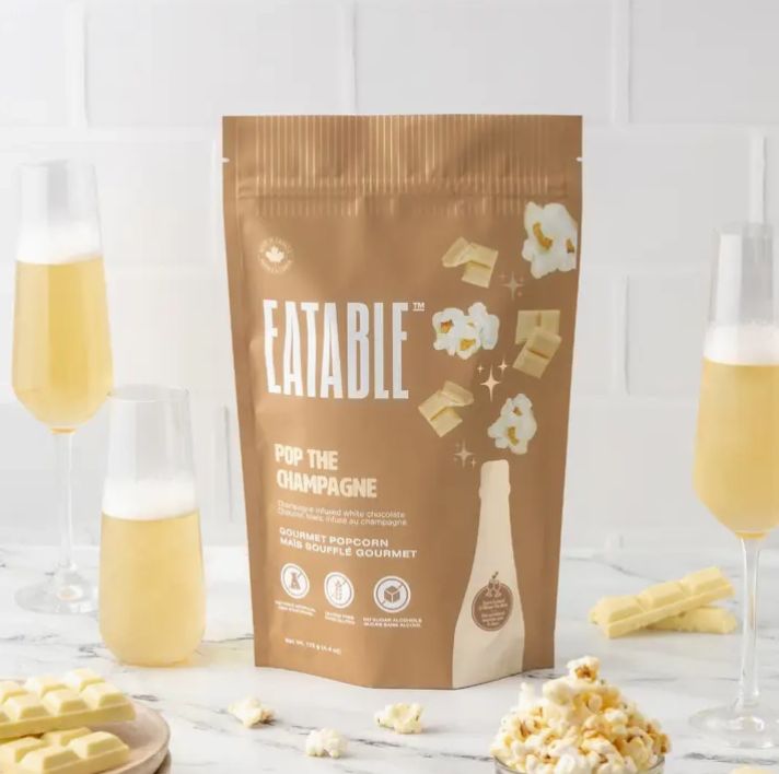 Pop The Champagne-White Chocolate | Popcorn