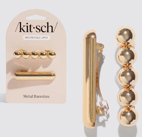 Metal Barrettes | Gold