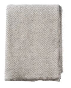 Diamonds Throw Blanket | Natural Beige