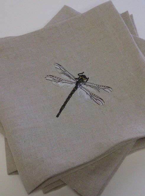 Dragonfly Linen Napkins | Set of 4
