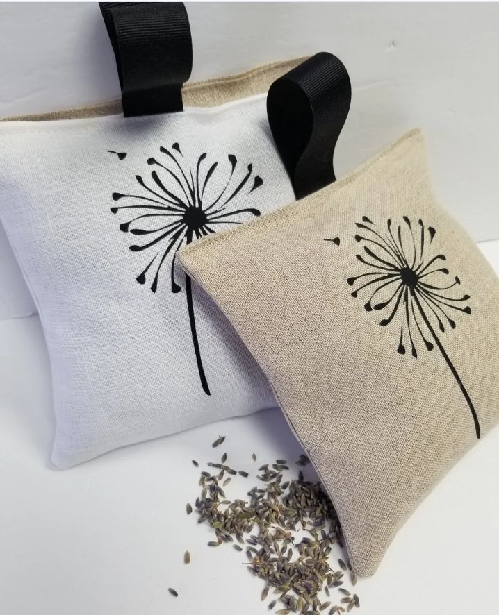 Allium Linen Sachet Assrted Colours | Lavender