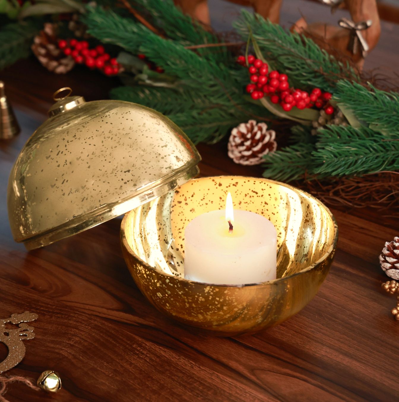 Ornament Candleholder | Gold