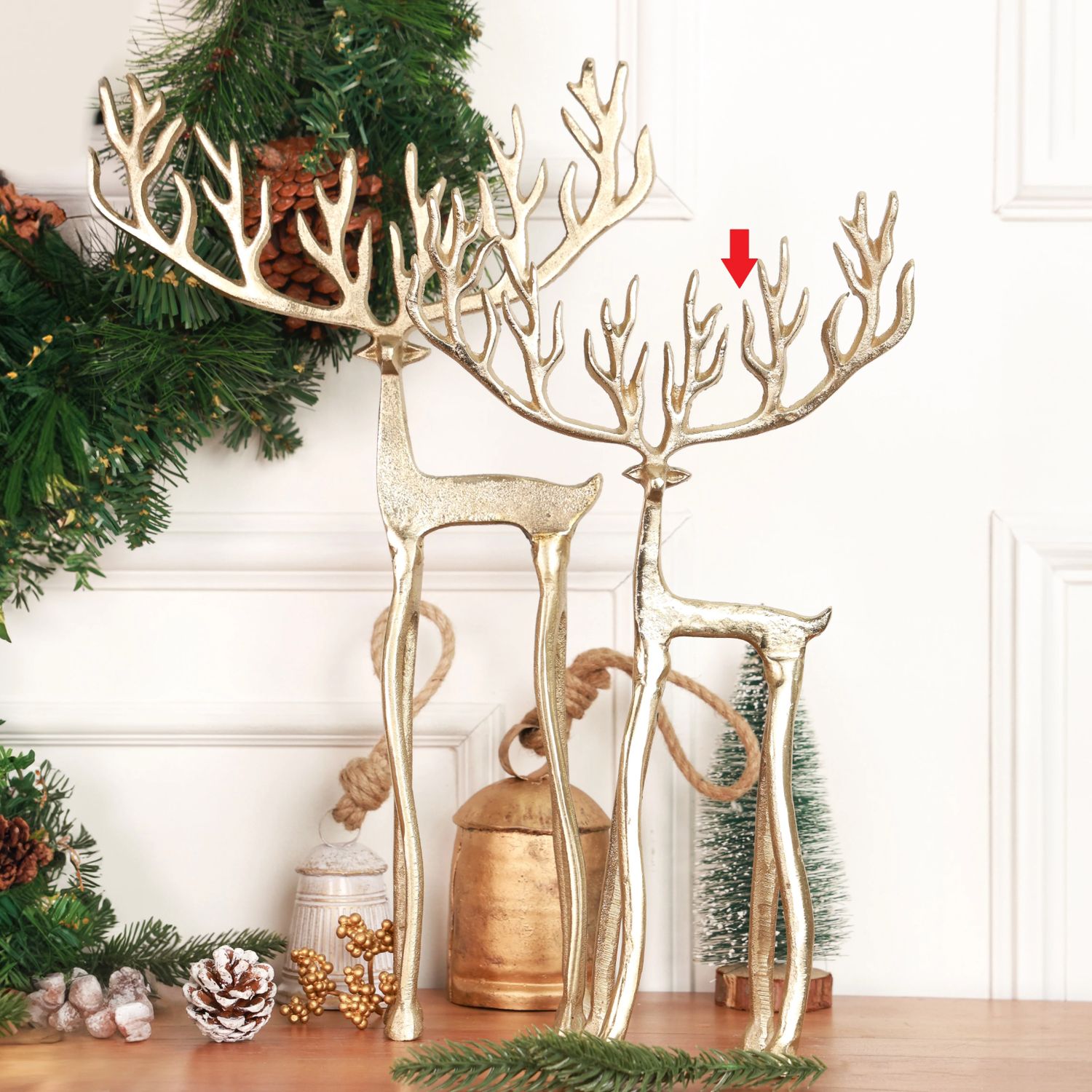 Rudolph Tall Reindeer | 2 Sizes, Size: Small