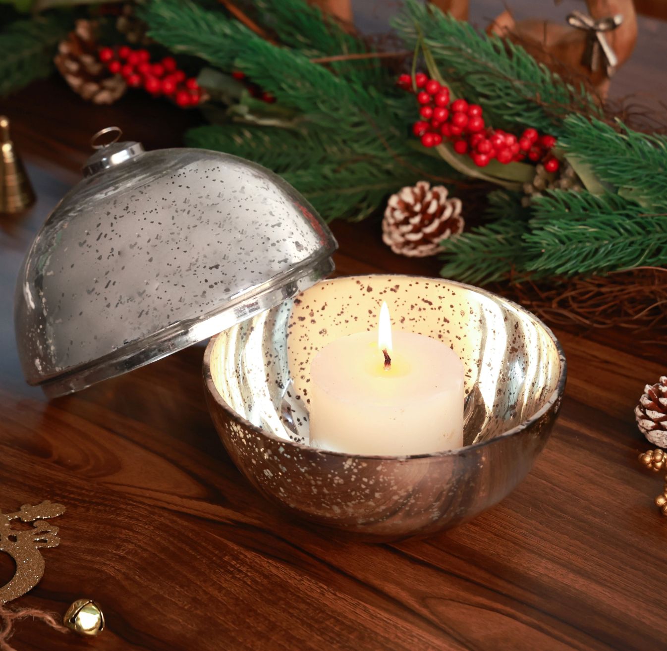 Ornament Candleholder | Silver