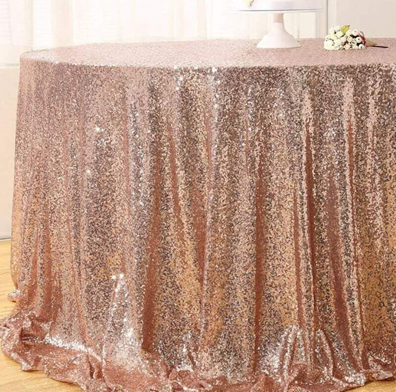 NAPPE RONDE SEQUIN ROSE GOLD