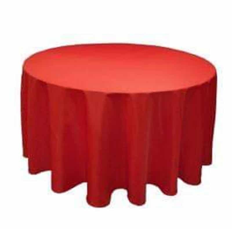 Nappes rouge polyester 310 cm