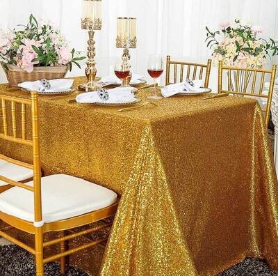 NAPPE RECTANGULAIRE SEQUIN GOLD