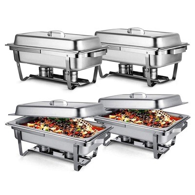 Chafing Dish rectangulaire classique 9l + Bac GN