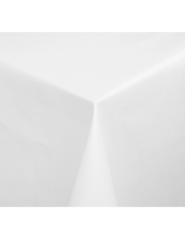 Nappe blanche carrée coton 100% damassé 180x180 cm
