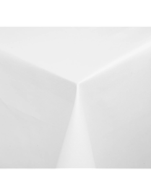 Nappe blanche carrée coton 100% damassé 180x180 cm