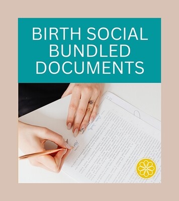 BIRTH SOCIAL BUNDLED DOCUMENTS
