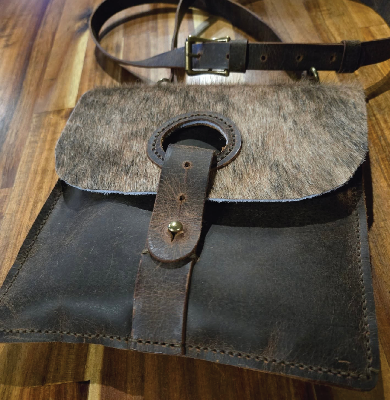 JM - Small Cowhide Crossbody bag