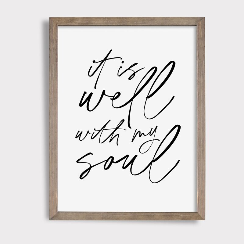 It Is Well With My Soul || Digital Download || Printable Art