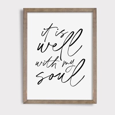 It Is Well With My Soul || Digital Download || Printable Art