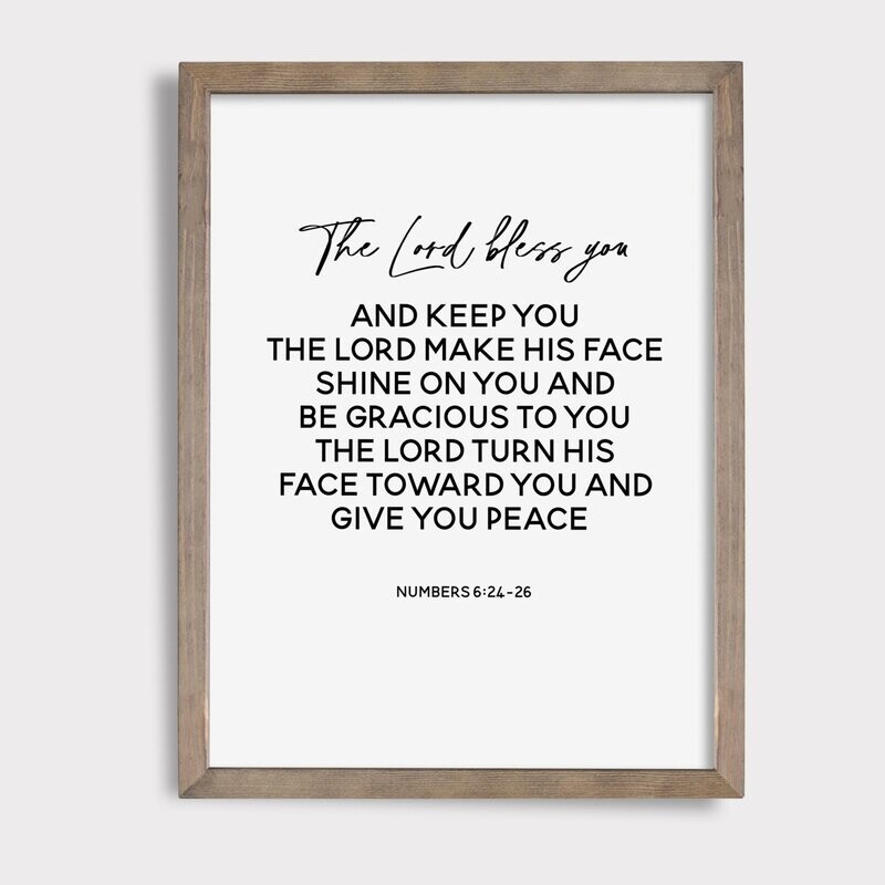 Numbers 6:24-26 || The Lord Bless You || Digital Download || Printable Art
