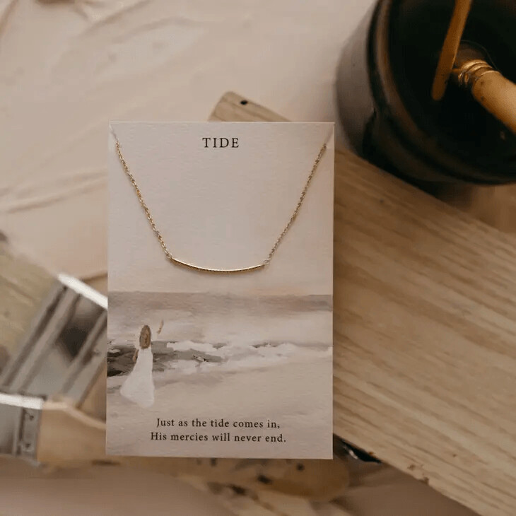 Tide Necklace || Lamentations 3:22-23 || Handcrafted by Dear Heart