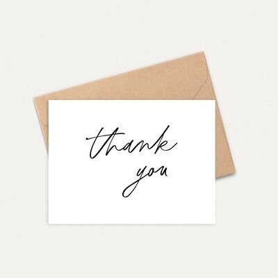 Thank You Cards  || Set of 12