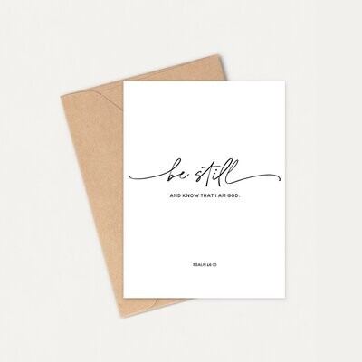 Be Still Cards || Psalm 46:10 || Set of 12