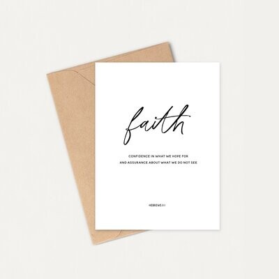 Faith Cards || Hebrews 11:1 || Set of 12