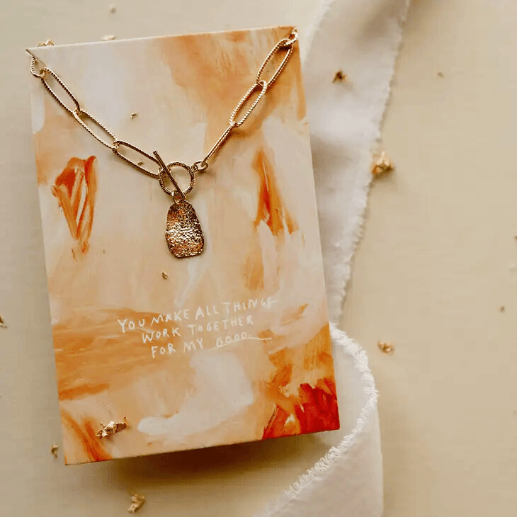 For My Good Necklace ||  Romans 8:28 || Handcrafted by Dear Heart