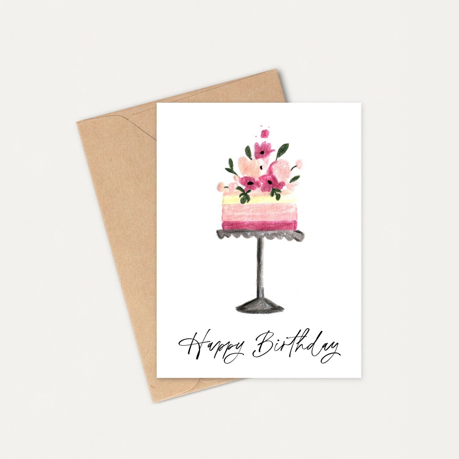 Happy Birthday Cake || Cards by ELLA || Set of 6
