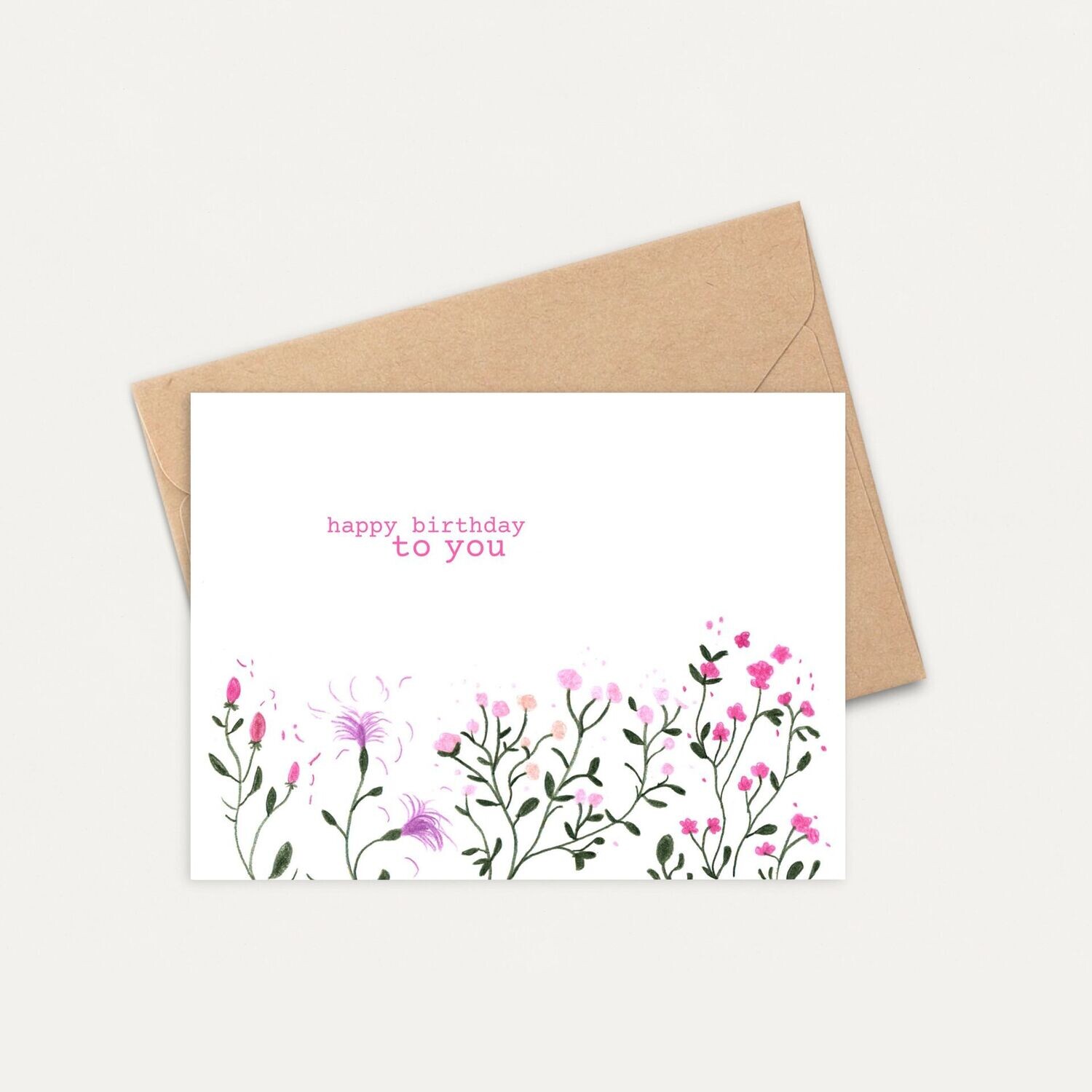 Happy Birthday Flowers || Cards by ELLA || Set of 6