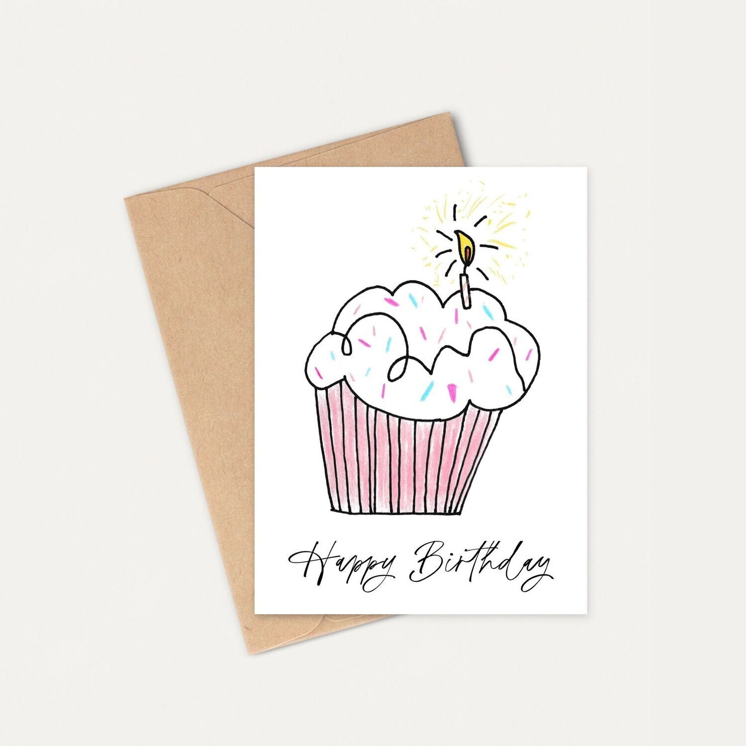 Happy Birthday Cupcake || Cards by ELLA || Set of 6