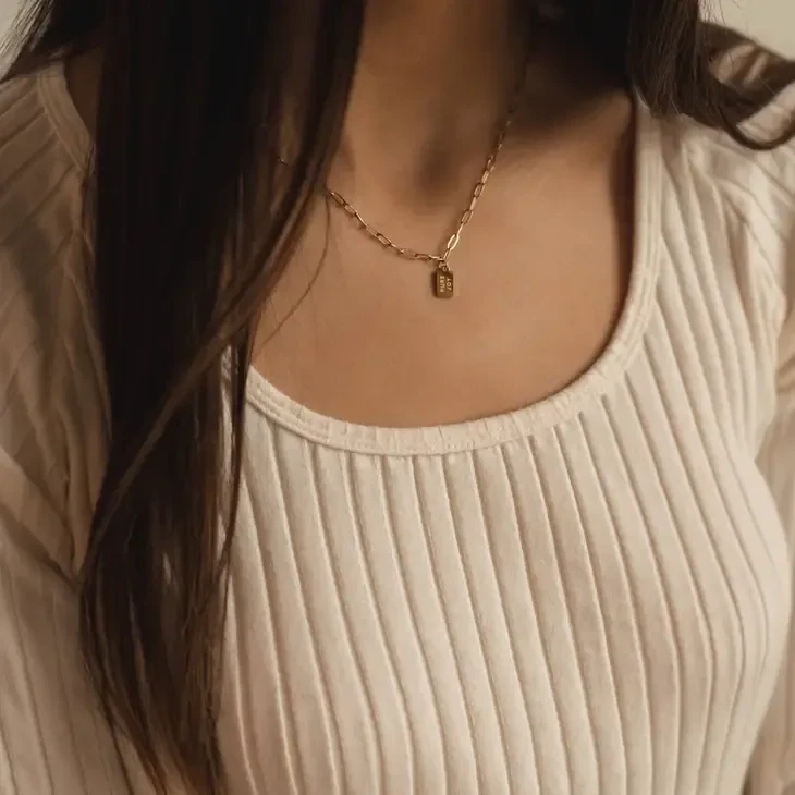 Pure Joy Mini Tag Necklace || James 1:2-4 ||  Handcrafted by Dear Heart