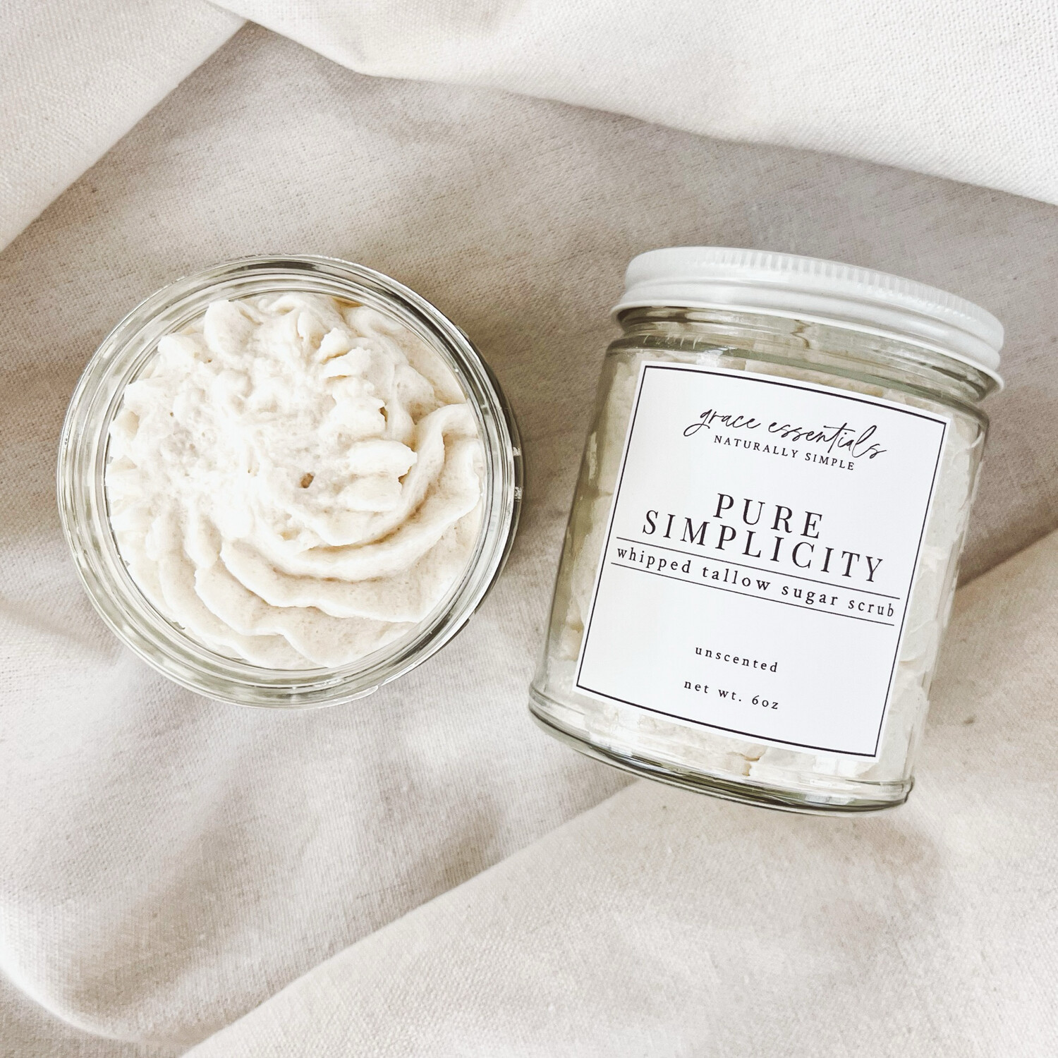 PURE SIMPLICITY || Whipped Sugar Scrub || Unscented