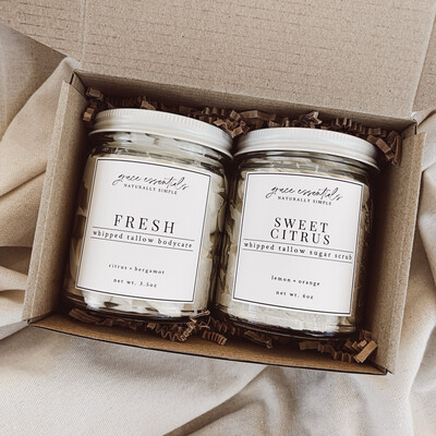 Gift Box || Whip + Sugar Scrub Options