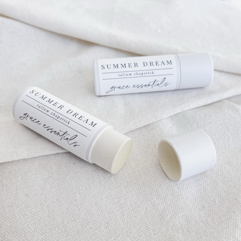SUMMER DREAM Chapstick || Orange + Vanilla +  Infused Calendula