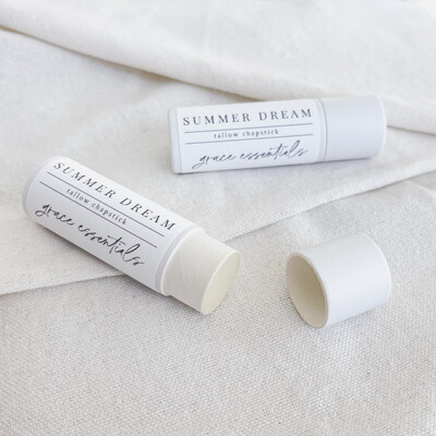 SUMMER DREAM Chapstick || Orange + Vanilla +  Infused Calendula