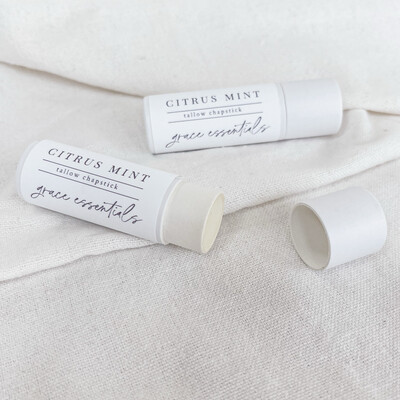 CITRUS MINT Chapstick || Peppermint + Lemon + Grapefruit