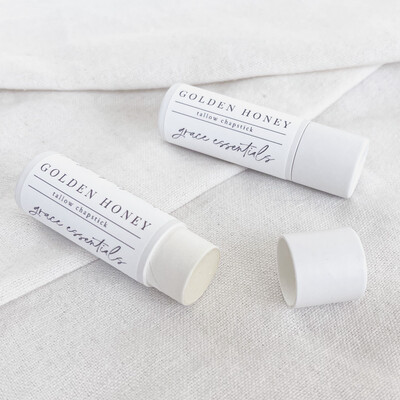 GOLDEN HONEY Chapstick || Raw Honey + Infused Calendula + Vanilla Bean