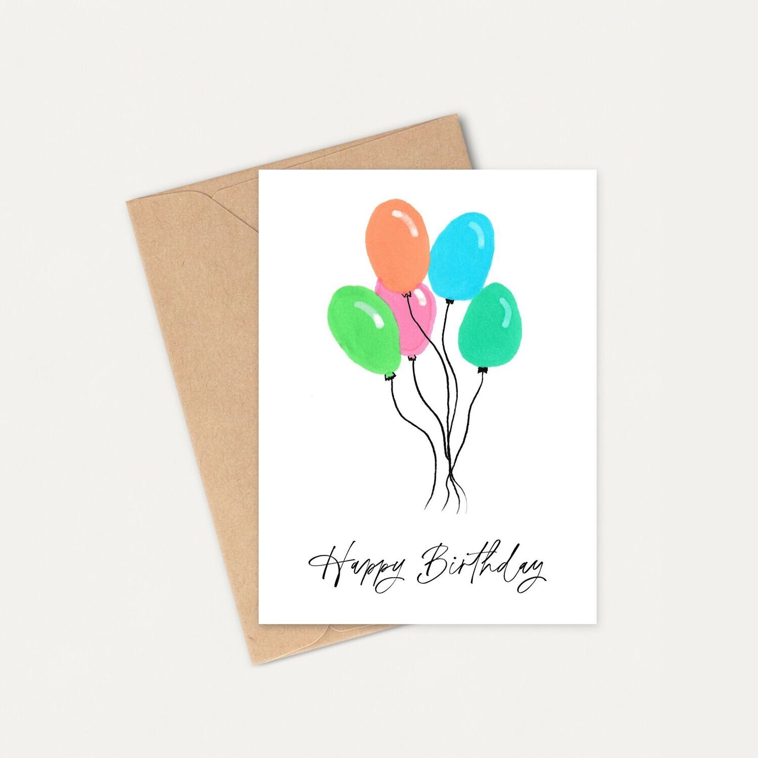 Happy Birthday Balloons || Cards by ELLA || Set of 6