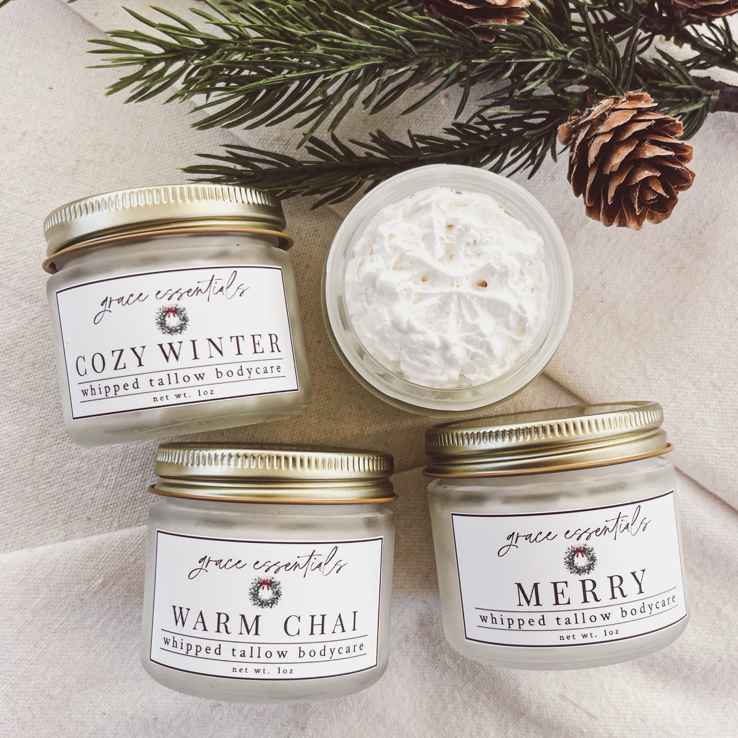 Tallow Whip Trio || Christmas Sampler