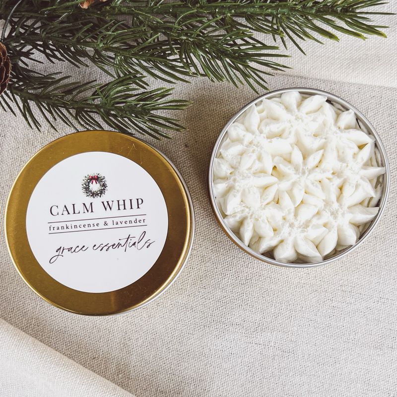 Festive Gold CALM  Whip Travel Size || Lavender + Frankincense +  Infused Chamomile