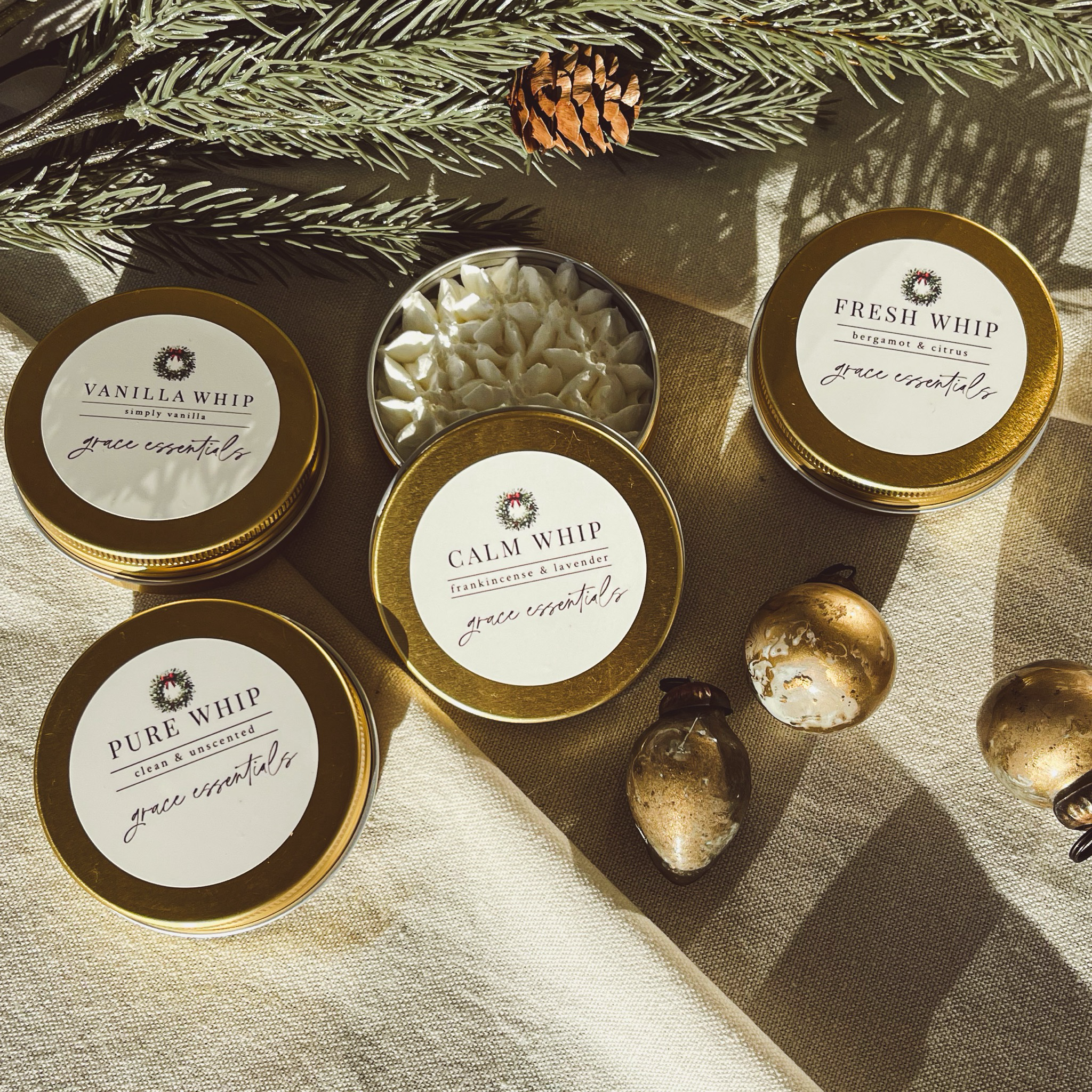 Festive Gold VANILLA Whip Travel Size || Vanilla