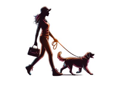 Leather dog leash