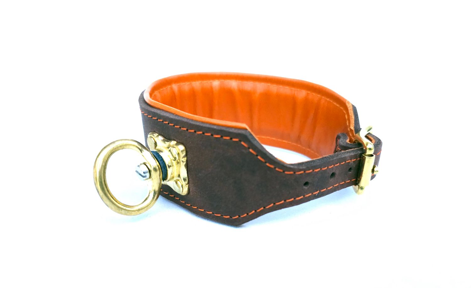 Blood tracking collar brown orange