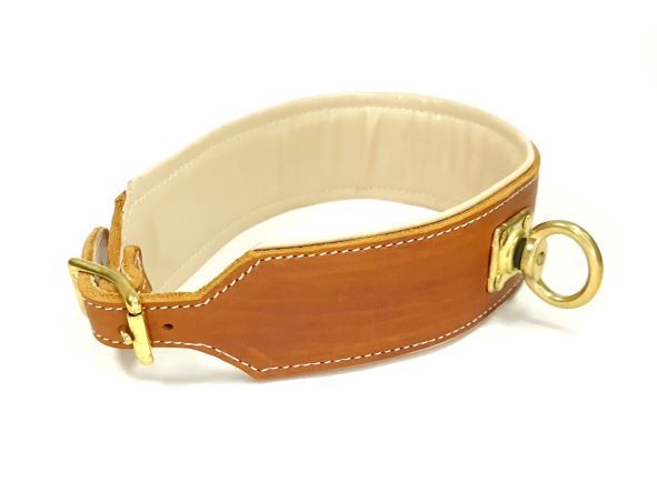 Blood tracking collar cognac cream