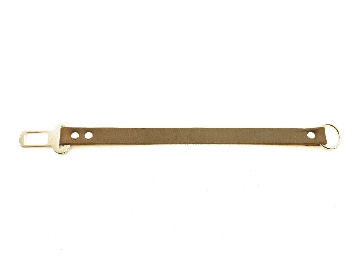 seat belt adapter leather brown