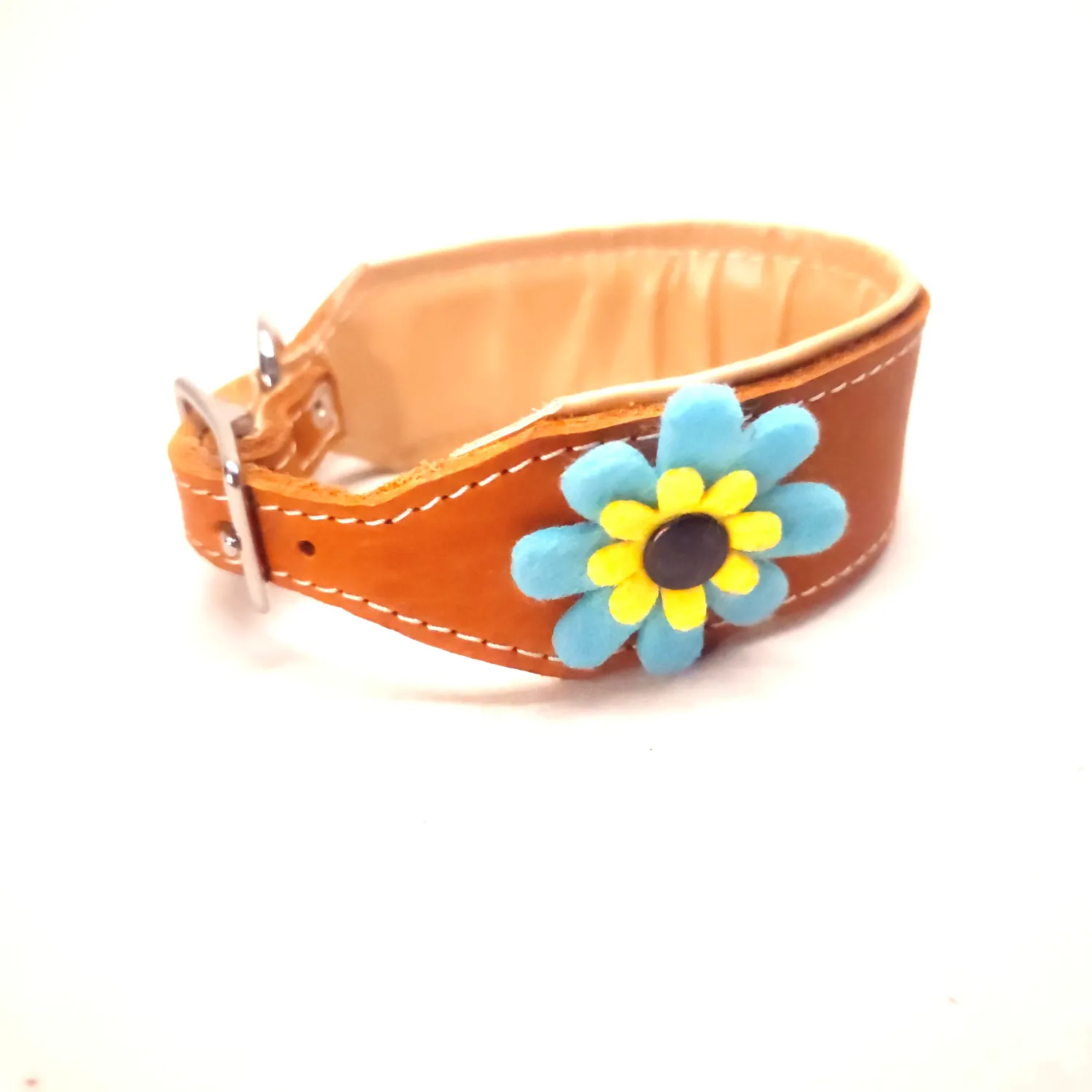 Greyhound leather collar, color color Nr cm wide