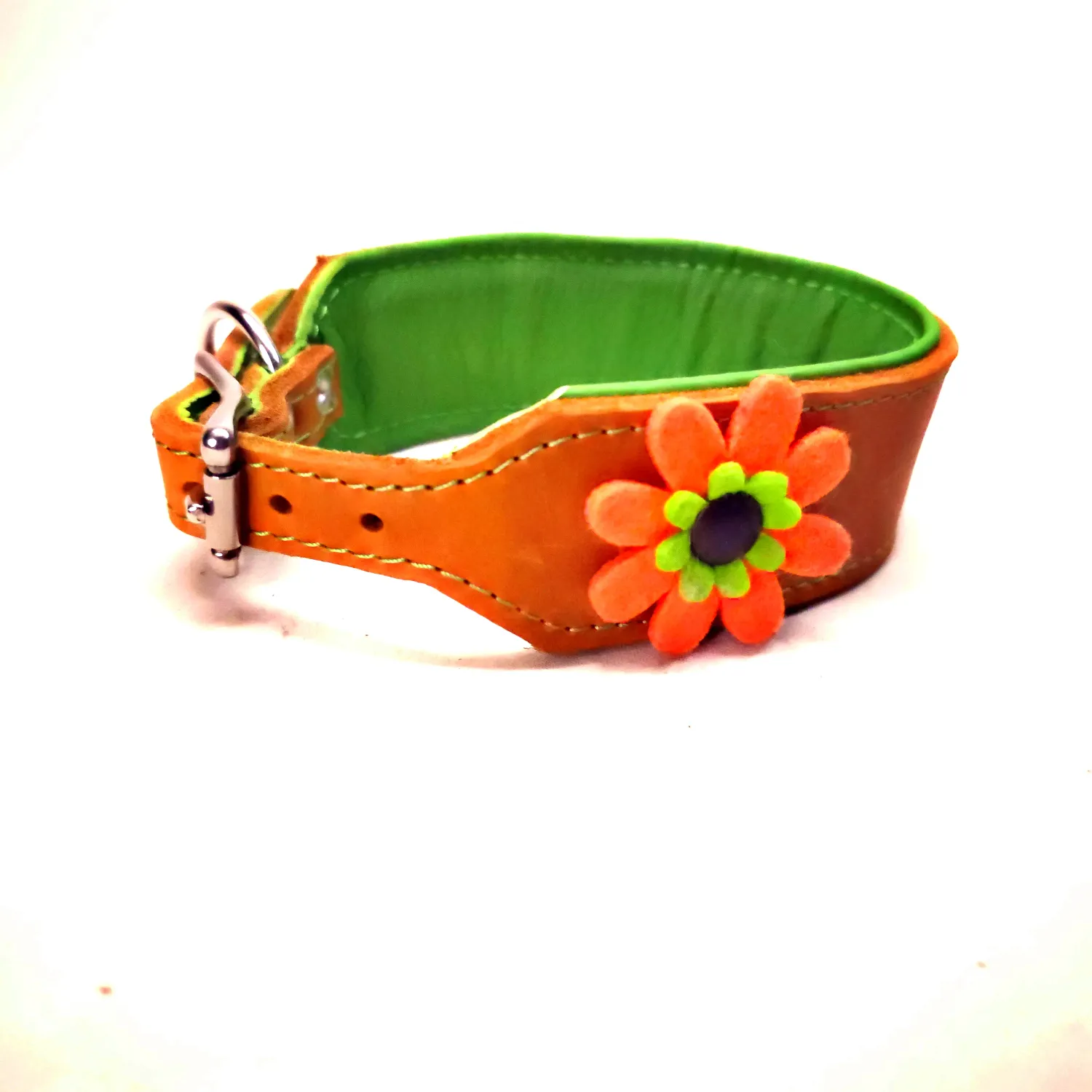 Greyhound leather collar, color color Nr cm wide