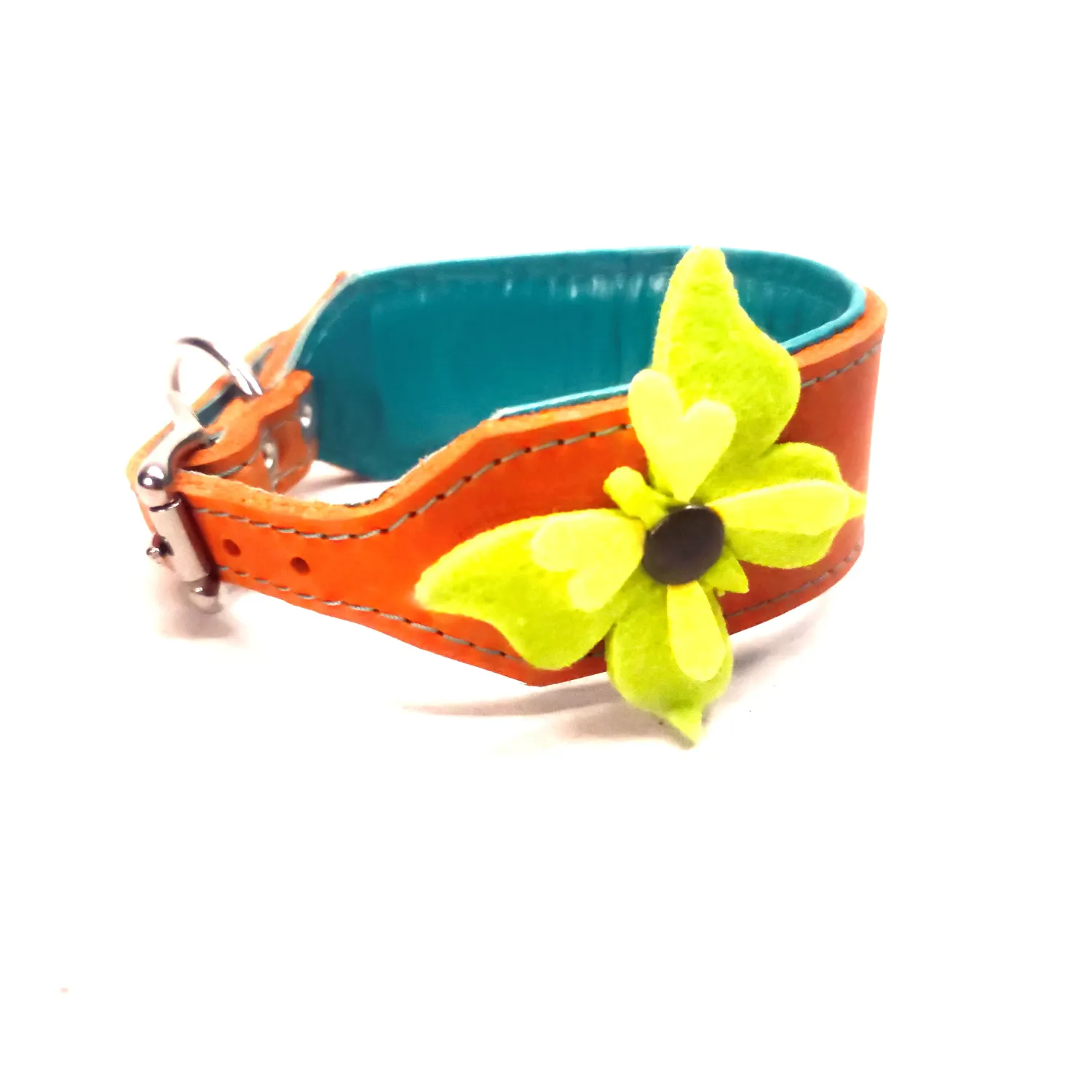 Greyhound leather collar, color color Nr cm wide