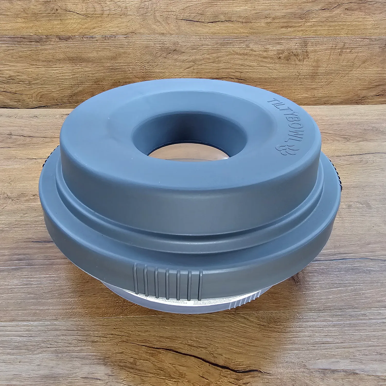 Leak-Proof Tilty Bowl XL Water Bowl in grey